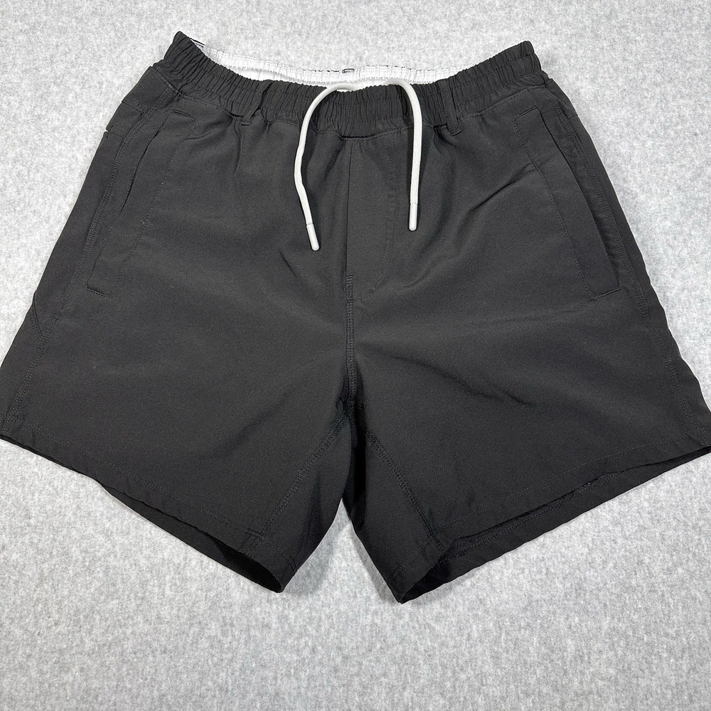 Freeballers Sport Shorts Men's Medium Black Lined 6" Inseam Zip Pockets